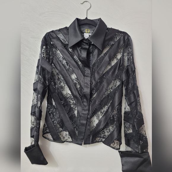 Demetrios Evening silk pant suit.  Size 10 & 6.  (832) - Picture 2 of 12